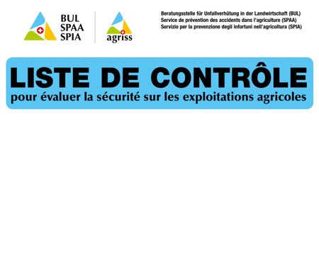 Liste de contrôle de sécurité sur les exploitations agricoles