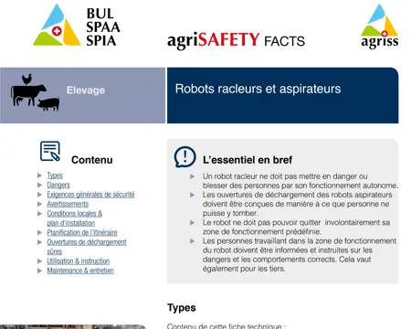 Robots racleurs et aspirateurs