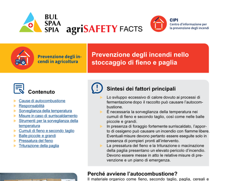 Prevenzione degli incendi nello stoccaggio di fieno e paglia