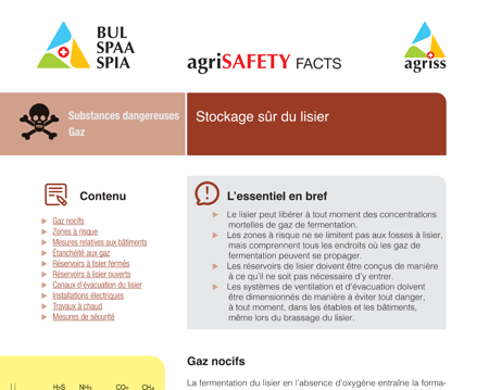 Stockage sûr du lisier