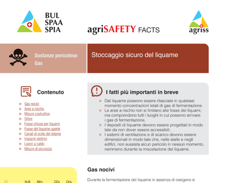 Stoccaggio sicuro del liquame
