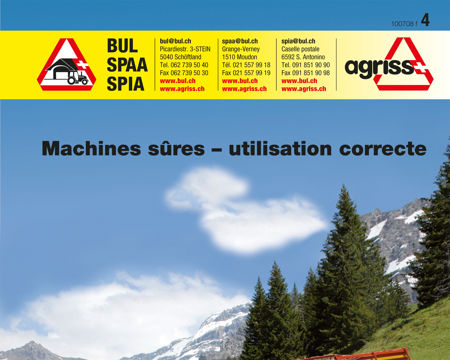 Machines sûres – utilisation correcte