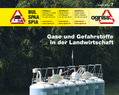 Gas und Gefahrenstoffe in der Landwirtschaft