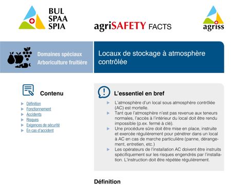 Locaux de stockage à atmosphère contrôlée