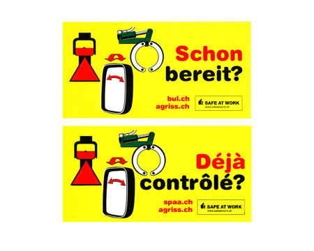 Autocollant "Déjà contrôlé ?"