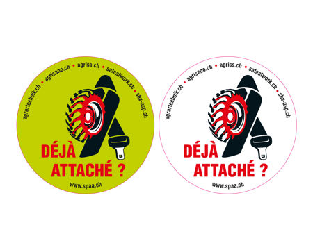 Autocollant "Déjà attaché ?"